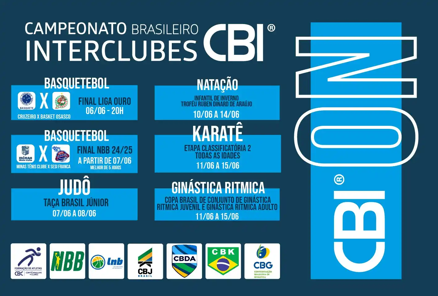 Image from CBClubes - COMITÊ BRASILEIRO DE CLUBES: *CBI® ON: Semana de finais decisivas no Basquetebol e início de disput...
