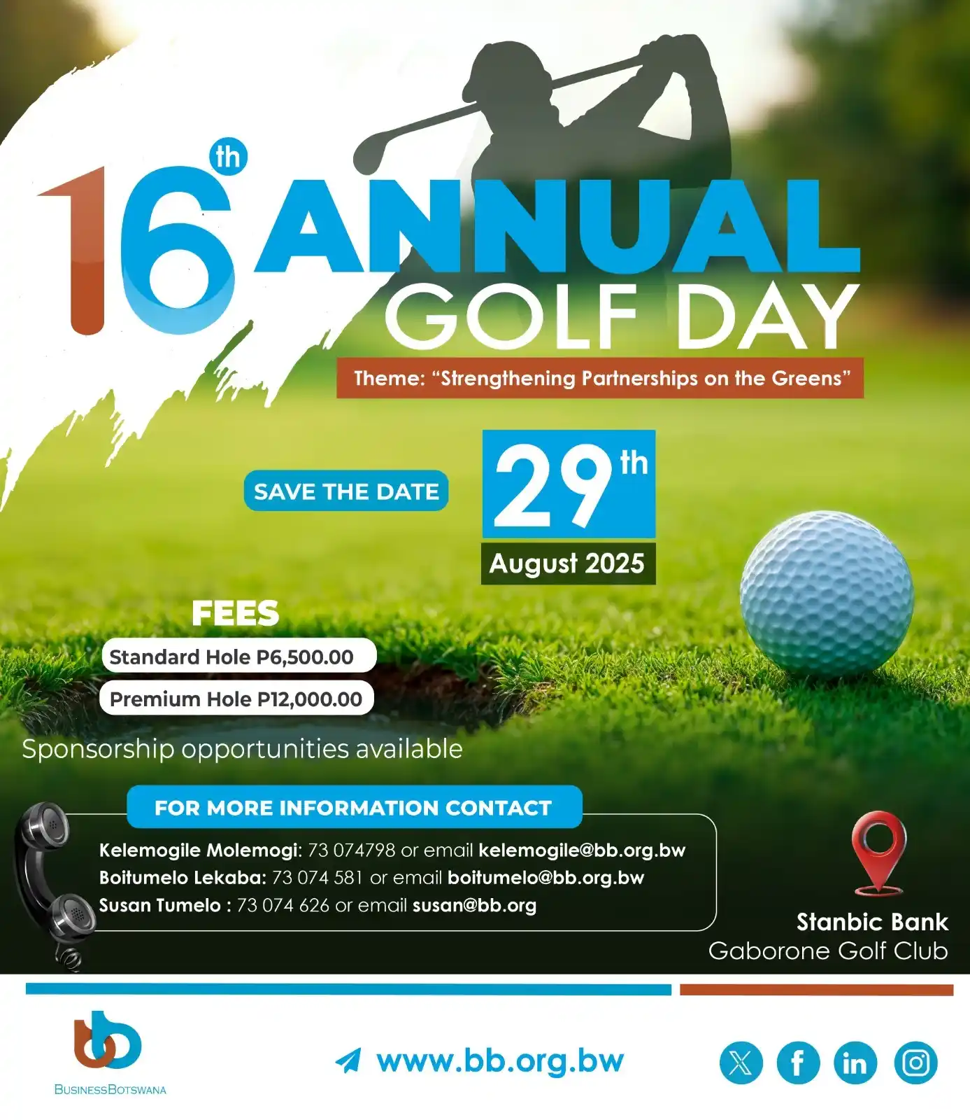Image from Business Botswana: ⛳️ Get ready to tee off! The 16th Business Botswana Annual Golf Day is...