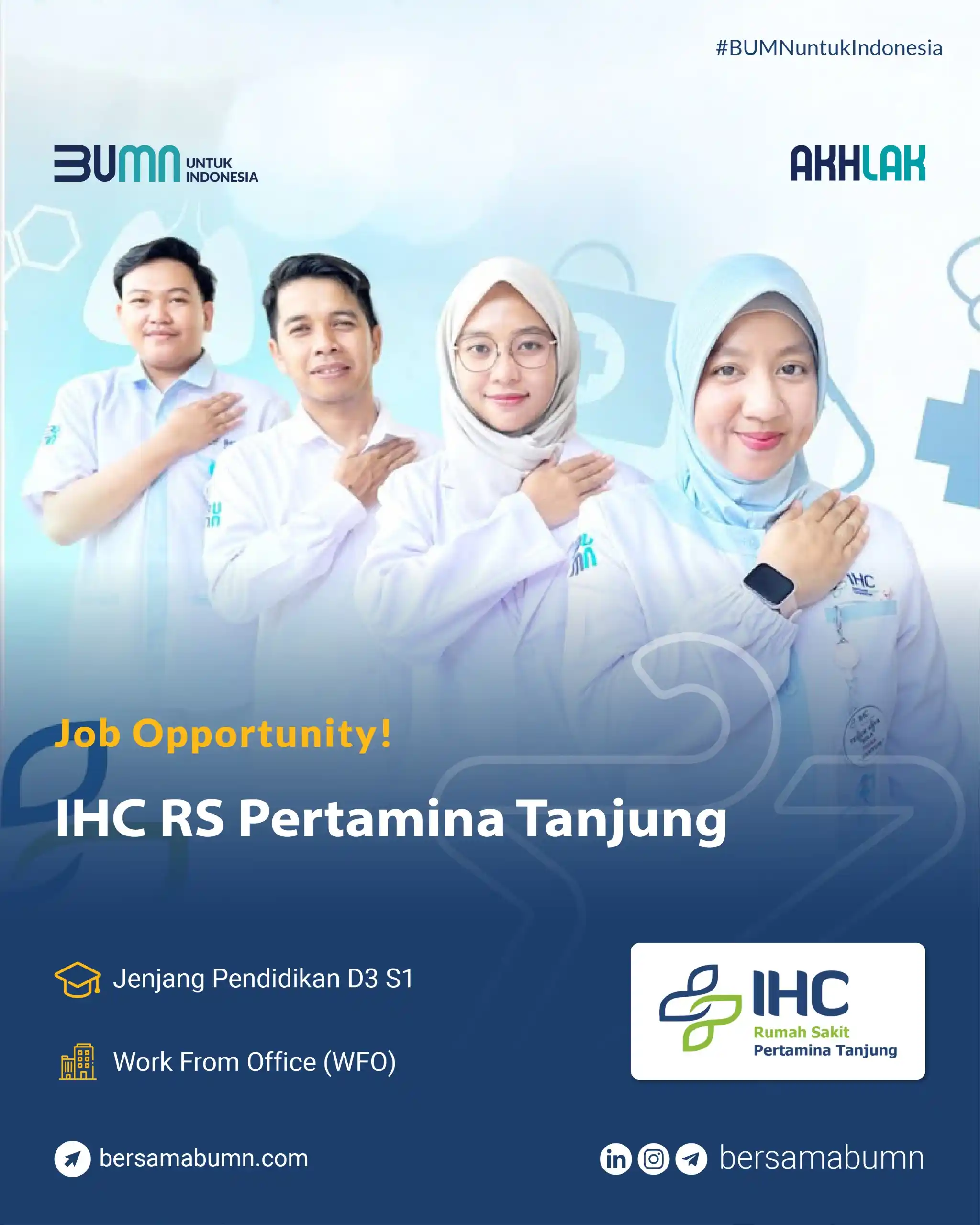 Image from Rekrutmen Bersama BUMN: Lowongan Kerja BUMN IHC RS Pertamina Tanjung Lihat info Selengkapnya:...