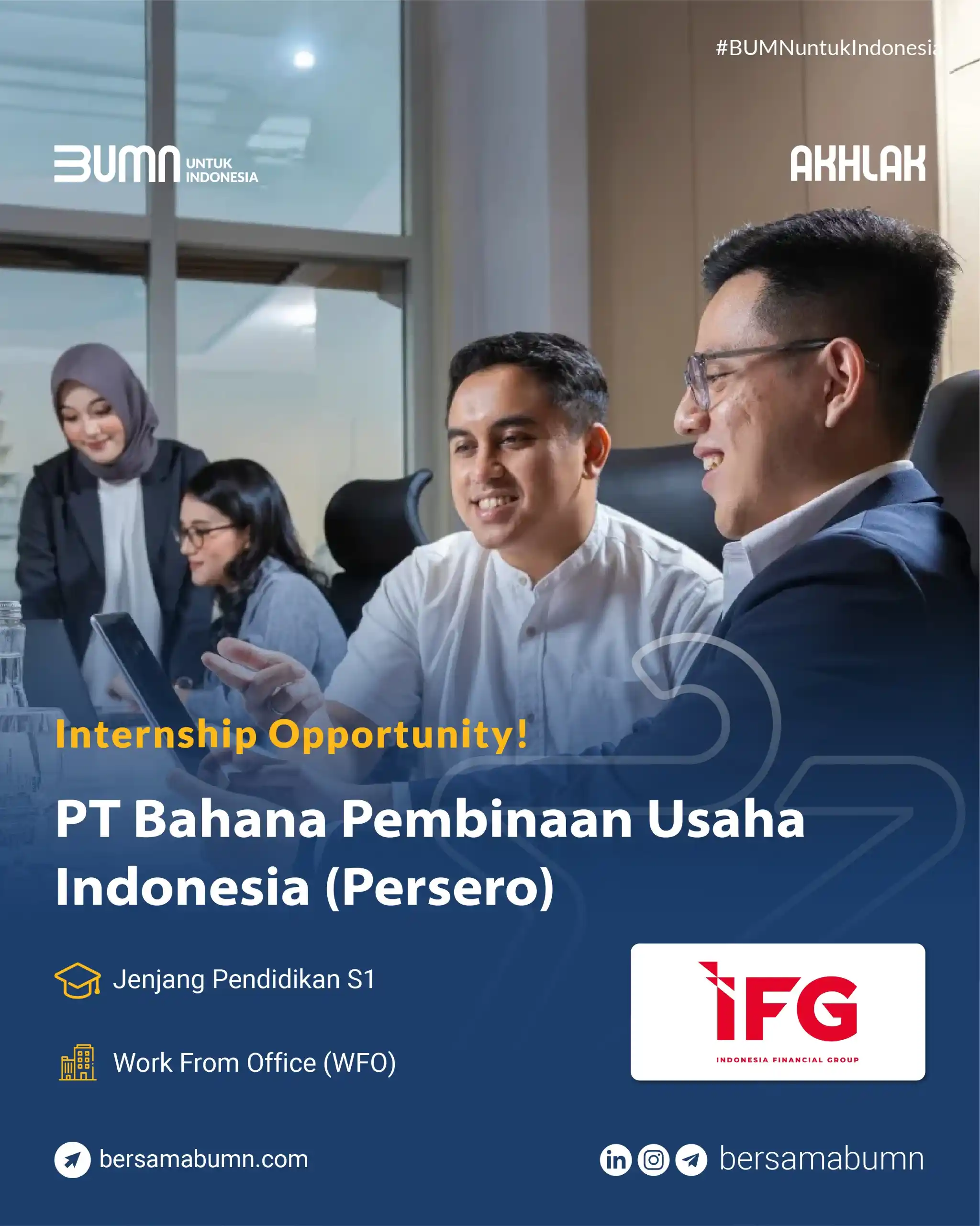 Image from Rekrutmen Bersama BUMN: Lowongan Magang BUMN PT Bahana Pembinaan Usaha Indonesia (Persero) Li...
