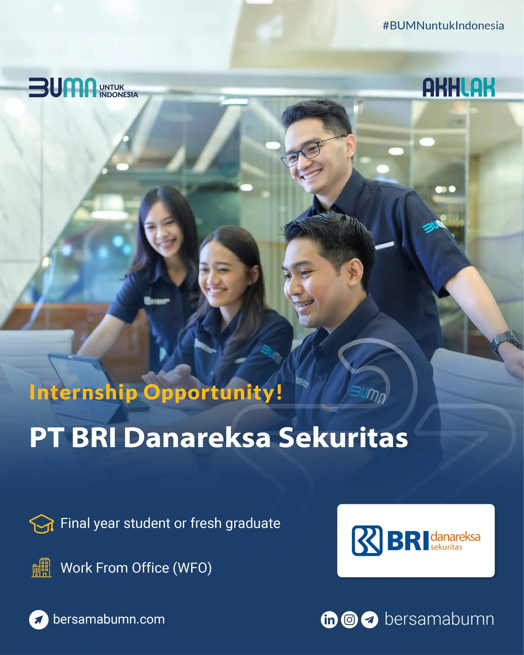 Image from Rekrutmen Bersama BUMN: Lowongan Magang BUMN PT BRI Danareksa Sekuritas Lihat info Selengkapn...