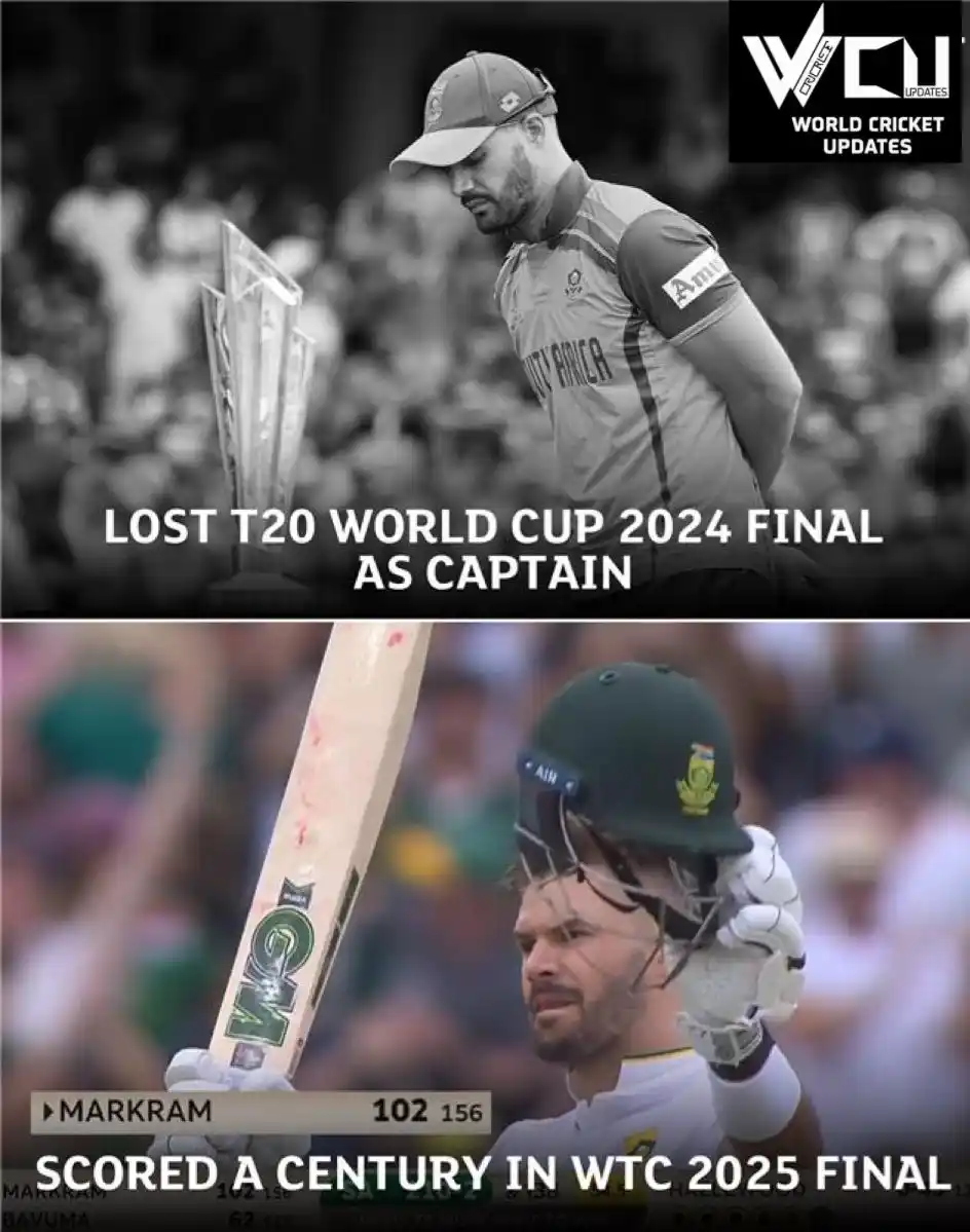Image from World Cricket Updates: REDEMPTION for Aiden Markram💯...