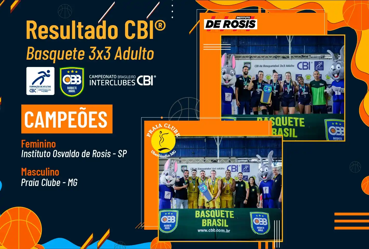 Image from CBClubes - COMITÊ BRASILEIRO DE CLUBES: *Resultado CBI® de Basquete 3x3 Adulto em Uberlândia/MG*   Com sede do...