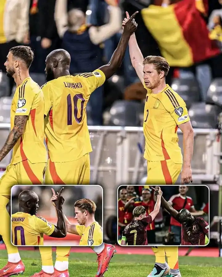 Image from Football Calls: Romelu Lukaku and Kevin De Bruyne will be hitting their signature cele...