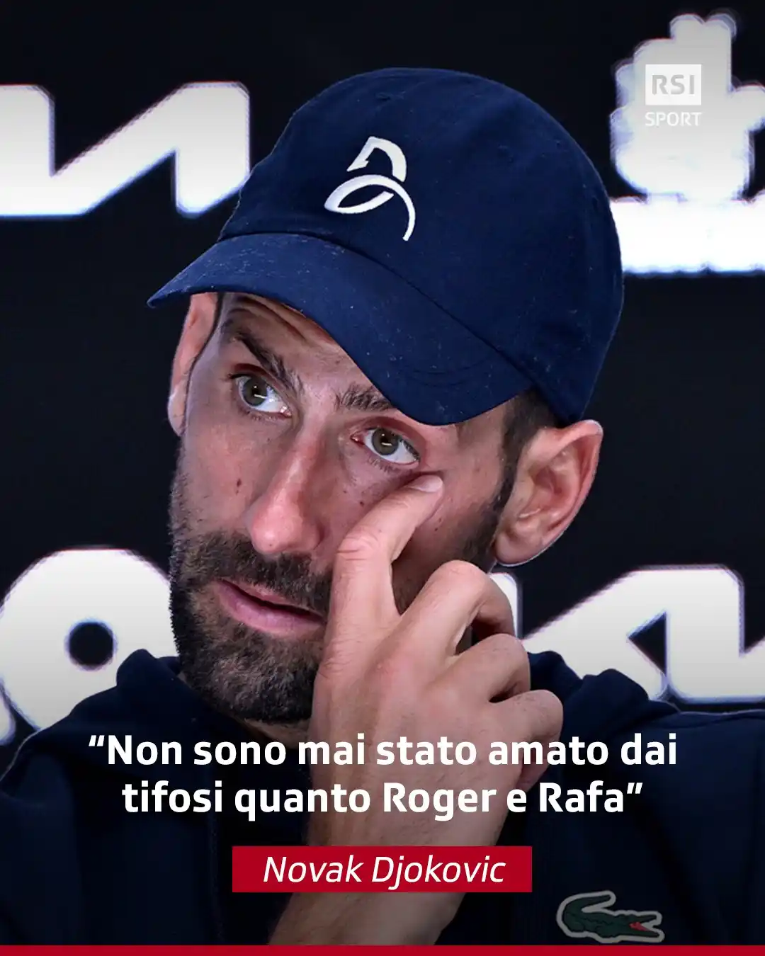 Image from RSI Sport: 🎾🇷🇸🎙 Novak Djokovic si è raccontato a cuore aperto nell'ora e mezz...