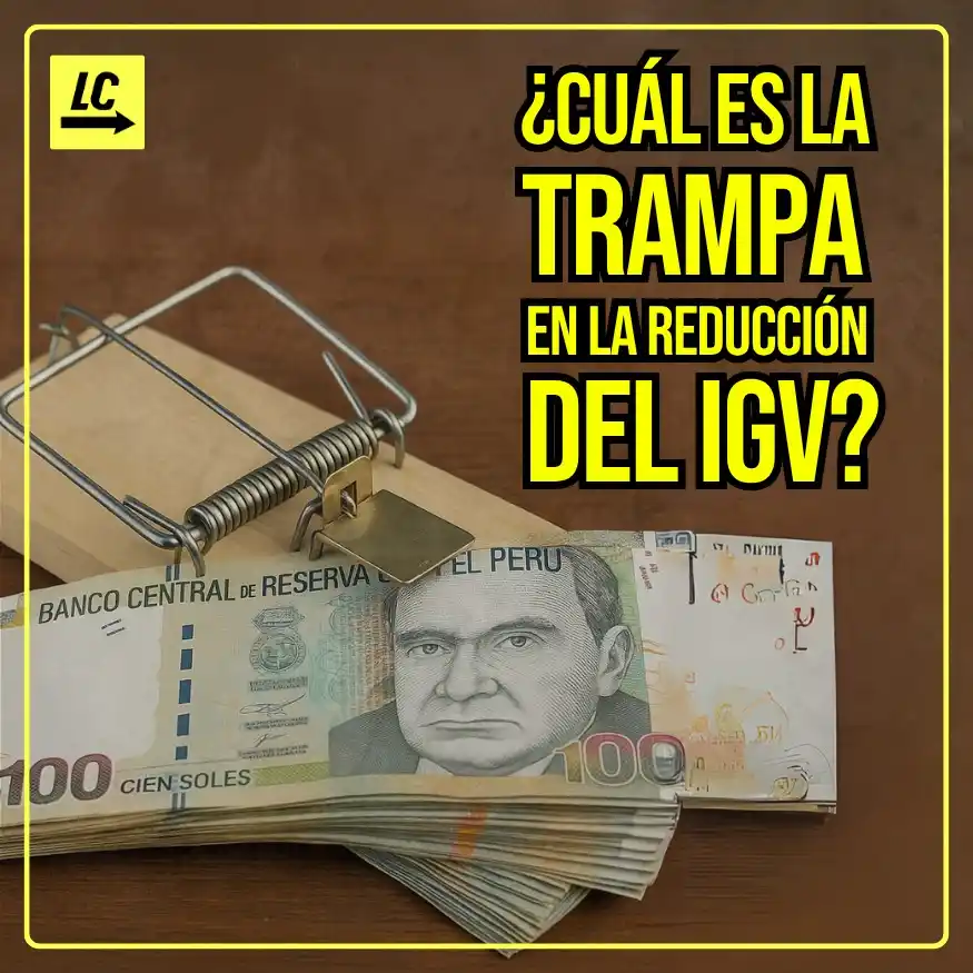 Image from La Contra: 💰 Te explicamos cómo la ley que reduce el IGV en 2% golpea el balance...