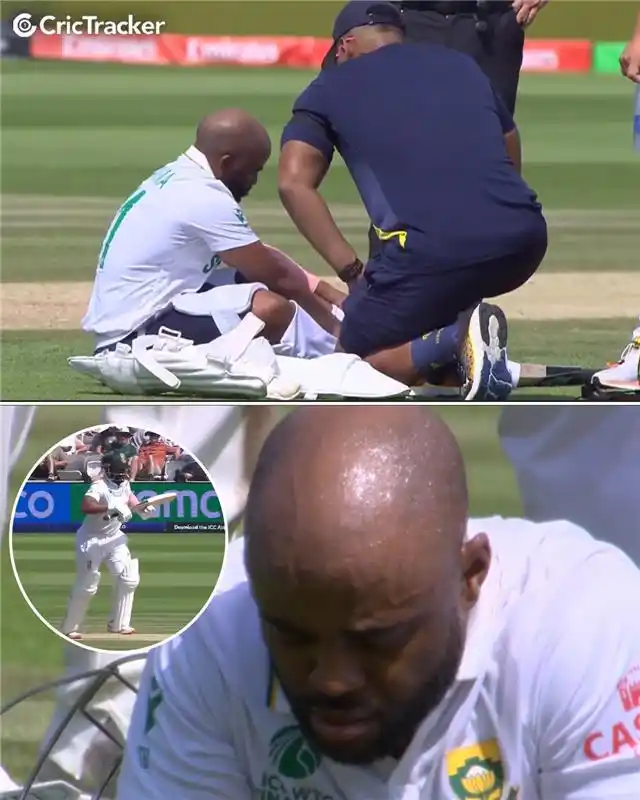 Image from World Cricket Updates: Tough scenes at Lord’s — Bavuma battling through a hamstring issue. Wi...