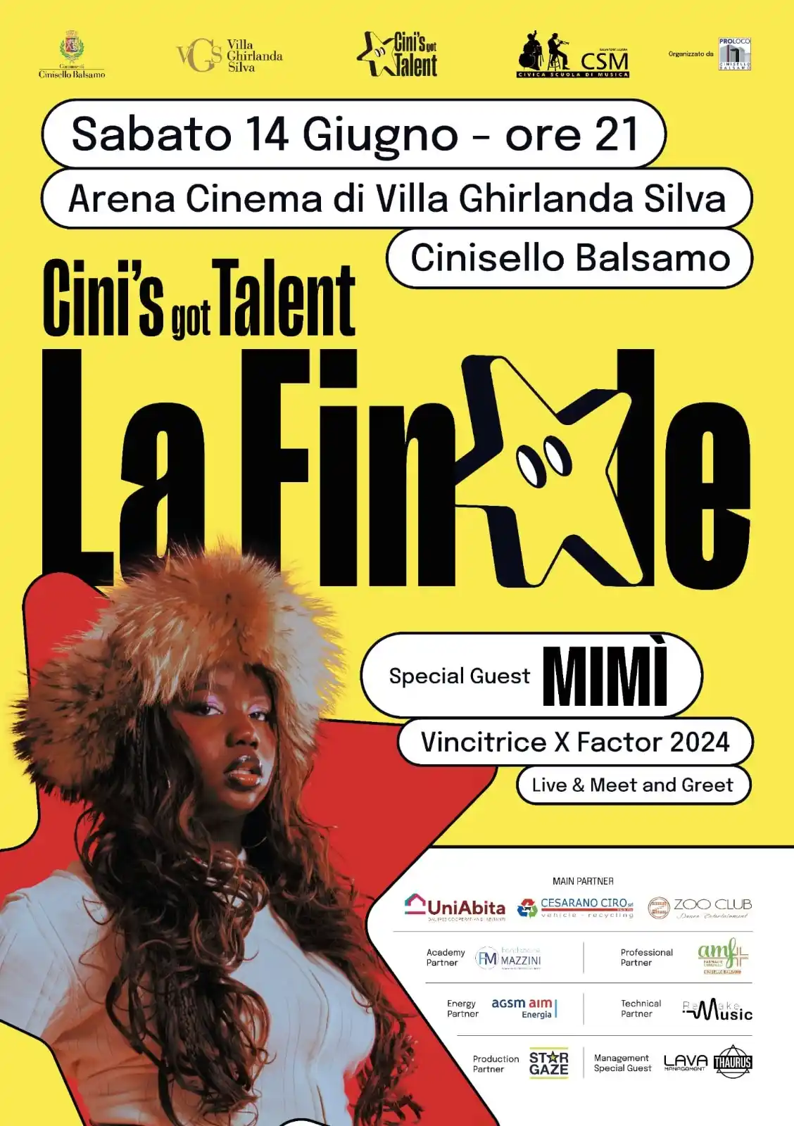 Image from Comune di Cinisello Balsamo: Tutto pronto per la Finale della terza edizione del Cini's Got Talent ...