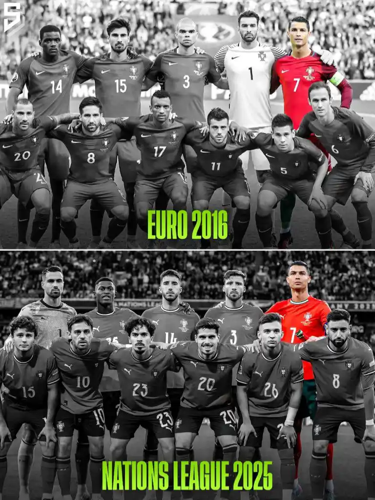 Image from Football View™: Two generations of Portuguese football. One Cristiano Ronaldo 😮‍💨  T...