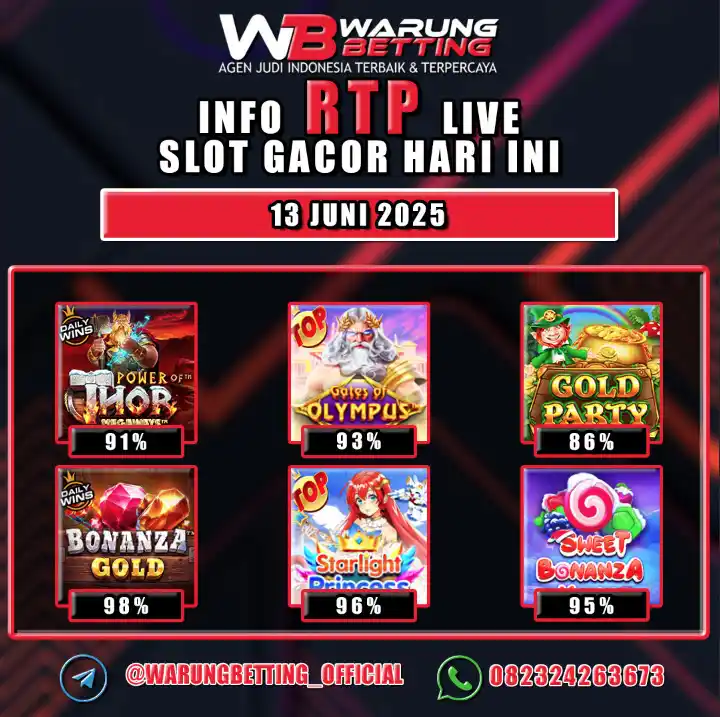 Image from WARUNGBETTING: UPDATE RTP WARUNG BETTING 🔥🔥🔥 JANGAN LEWATKAN GAME GACOR NYA MODAL...