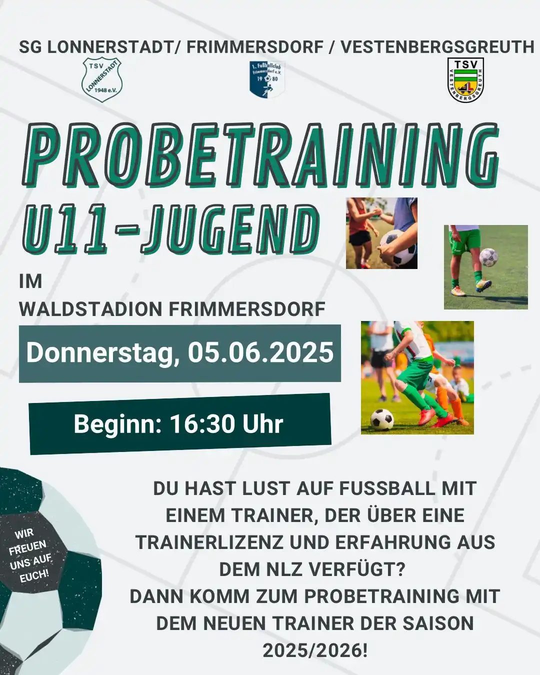 Image from TSV LONNERSTADT e.V.: Vergesst nicht das Probetraining am 05.06.2025… Sind eure Kids/ seid i...
