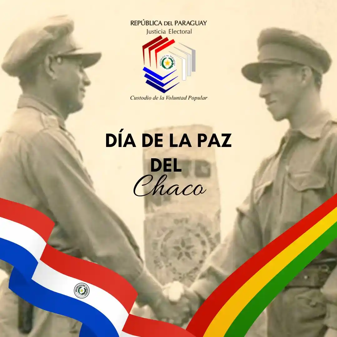 Image from Justicia Electoral 🇵🇾: 📅 12 de junio – Día de la Paz del Chaco 🪖Hoy conmemoramos un hecho ...