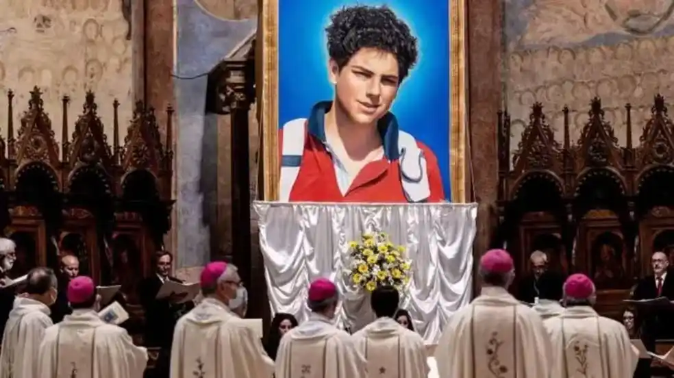Image from g1 MS: *1º santo católico da geração millennial* Carlo Acutis será canonizado...