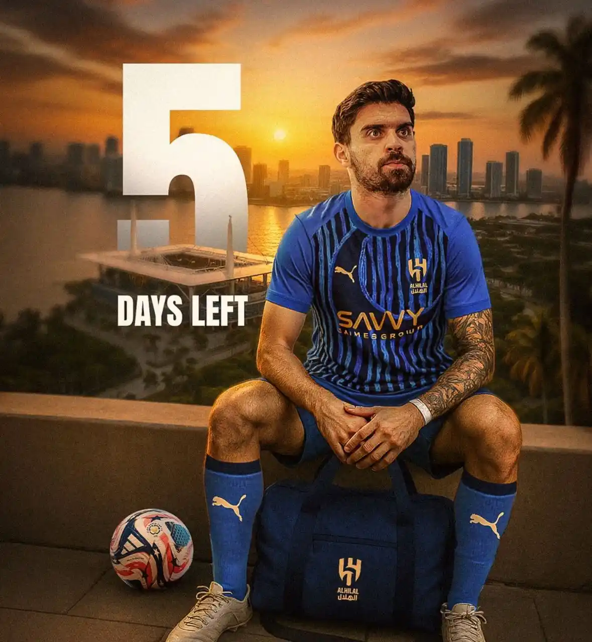 Image from 💙 عشاق نادي الهلال السعودي 💙: 5 أيام تفصلنا عن رؤية الهلال 💙...