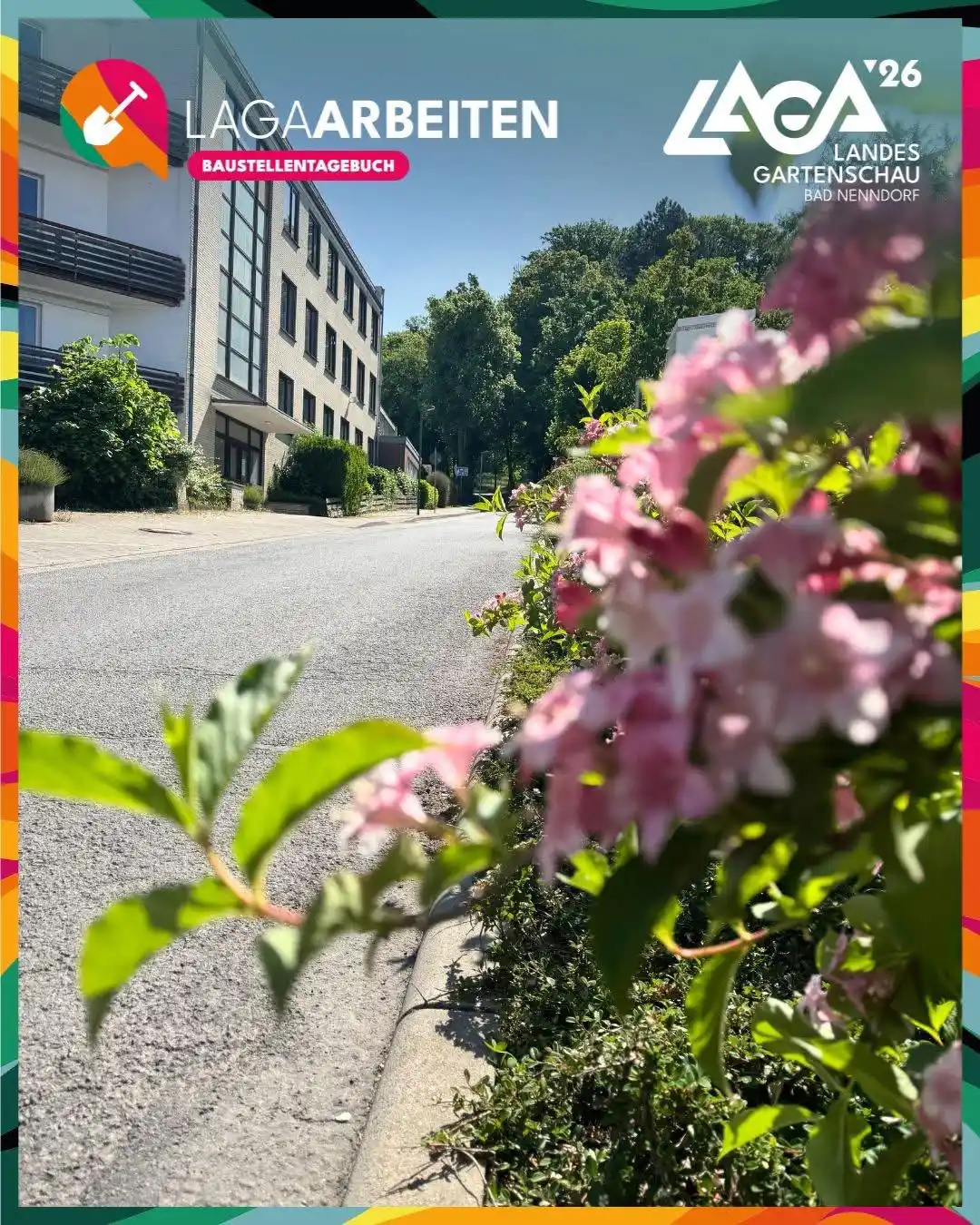 Image from Landesgartenschau Bad Nenndorf: Baustellentagebuch zeigt Wandel – heute: die Buchenallee 📒 Pünktlich...