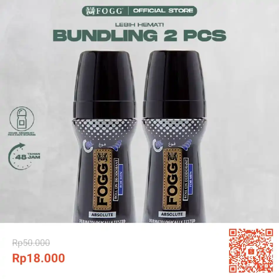 Image from SiCode Voucher + Hidden GEM Shopee: Buy 1 Get 1 - Fogg Deodorant Roll On 50ml https://s.shopee.co.id/7...