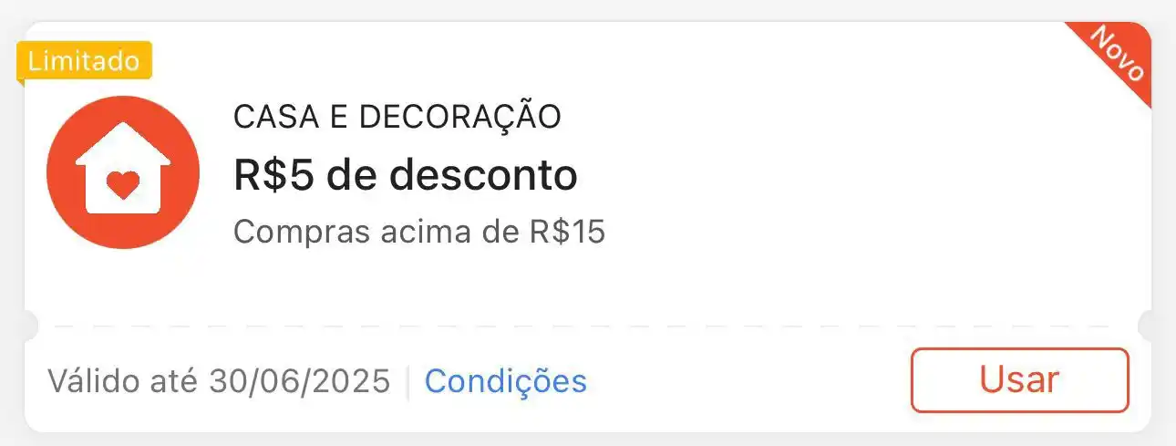 Image from Achadinhos: 🚨 CUPOM SHOPEE ESGOTANDO 🏷️ *R$5 OFF em compras acima de R$15* �...