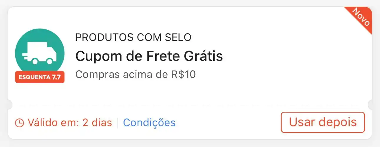 Image from Achadinhos: 🚨 CUPOM SHOPEE FRETE GRÁTIS 🚨 🚛🏷️ Cupom de *FRETE GRÁTIS* em *com...