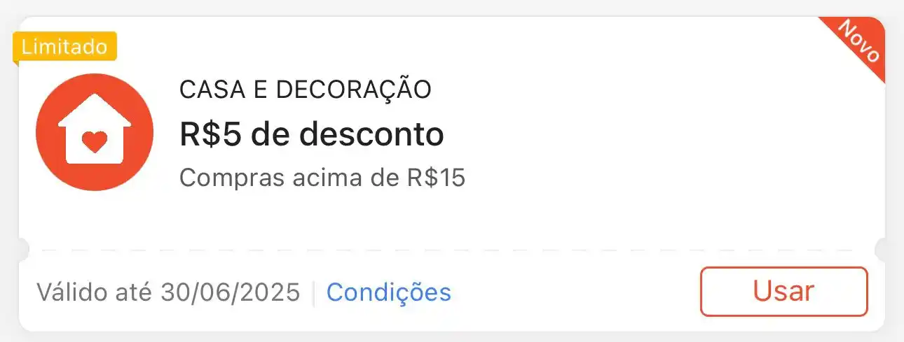 Image from Achadinhos: 🚨 CUPOM SHOPEE 🚨  🏷️ *R$5 OFF em compras acima de R$15*   🏷️ *CUPO...