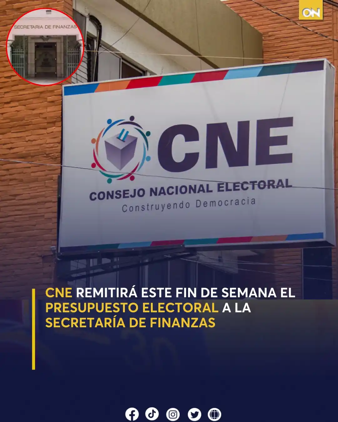 Image from Once Noticias : ¿De cuánto será el presupuesto destinado para las elecciones generales...
