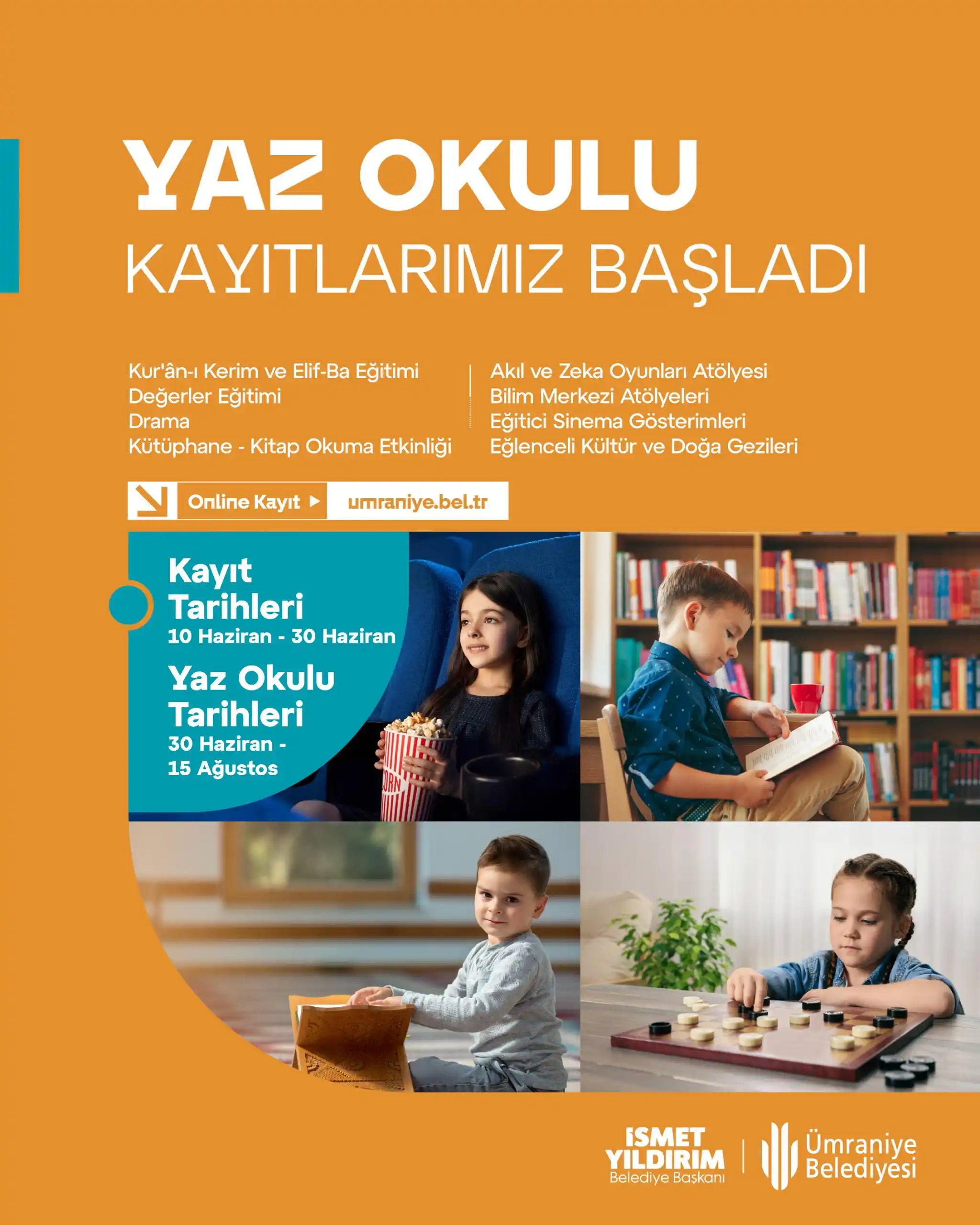 Image from Ümraniye Belediyesi: Dolu dolu bir yaz tatili çocukları bekliyor! Yaz Okulu’nda düzenleyec...