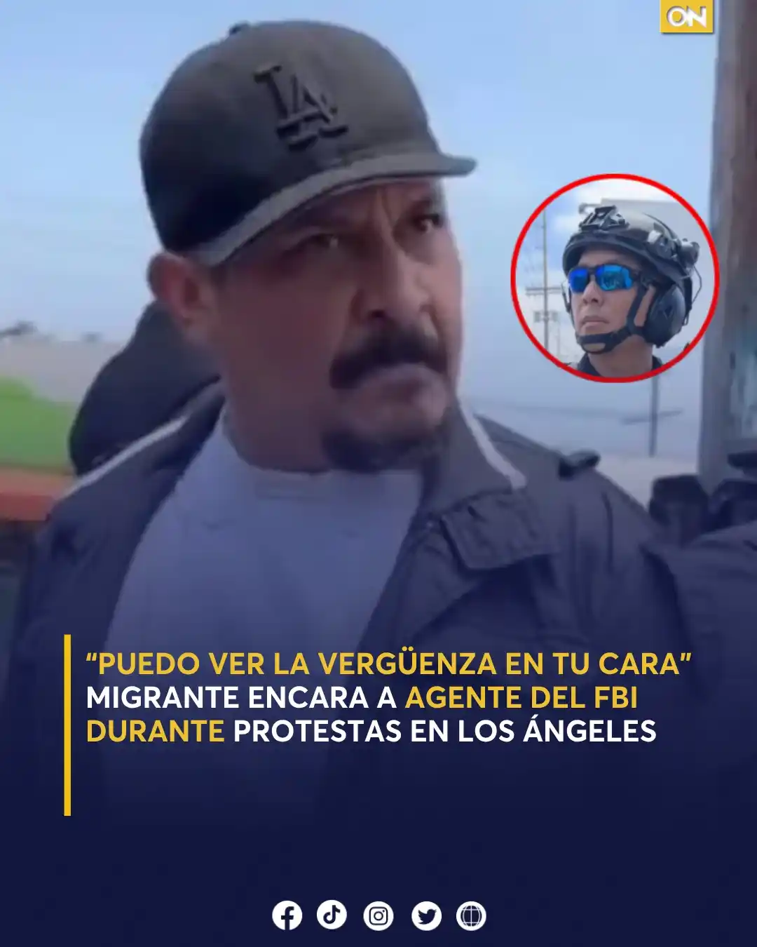 Image from Once Noticias : 🥹🤯| El video del migrante visiblemente alterado ha desatado indignac...