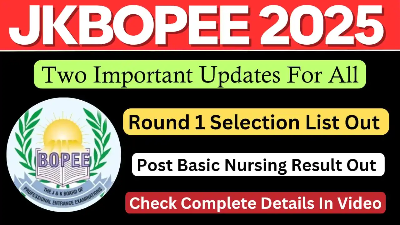 Image from Sajad Speaks: Jkbopee 2 important updates for all must watch and share https://you...