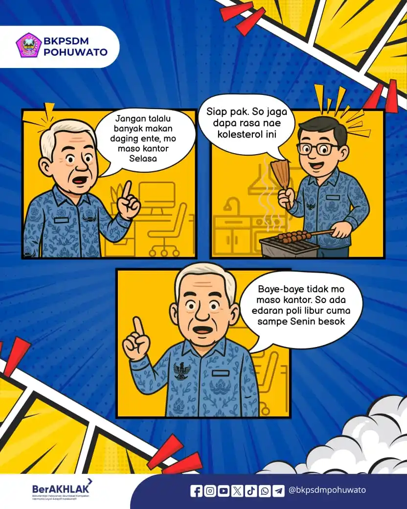 Image from BKPSDM Pohuwato: Kambing berdiri di tengah kota Dipanggil ustadz malah pura-pura Idul A...