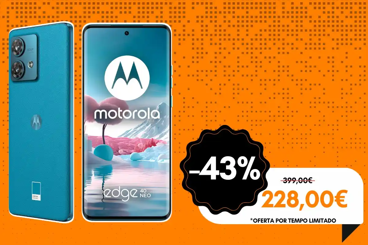Image from 4gnews Promoções: 📱 Motorola Edge 40 Neo – 12 GB + 256 GB 🚨Apenas 4 em stock. 💰 *228,...