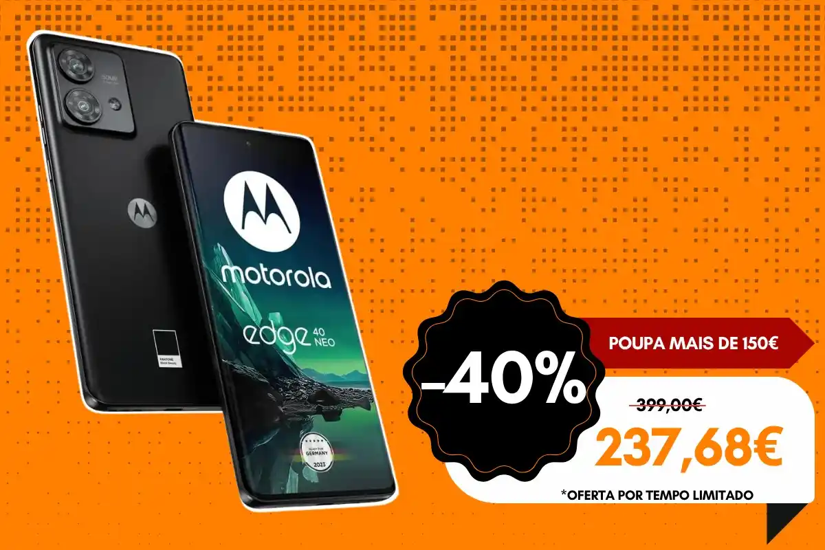 Image from 4gnews Promoções: 📱 Motorola Edge 40 Neo – 12/256 GB, Ecrã pOLED 6,55" 144Hz, Preto 💰 ...