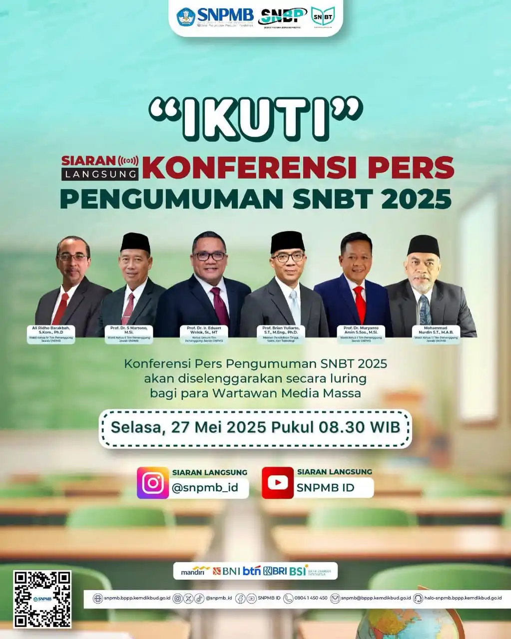 Image from Ambis Ujian MANDIRI [H-]🦋: (PERUBAHAN JAM)  [KONFERENSI PERS: PENGUMUMAN SNBT 2025]  Halo Calon M...