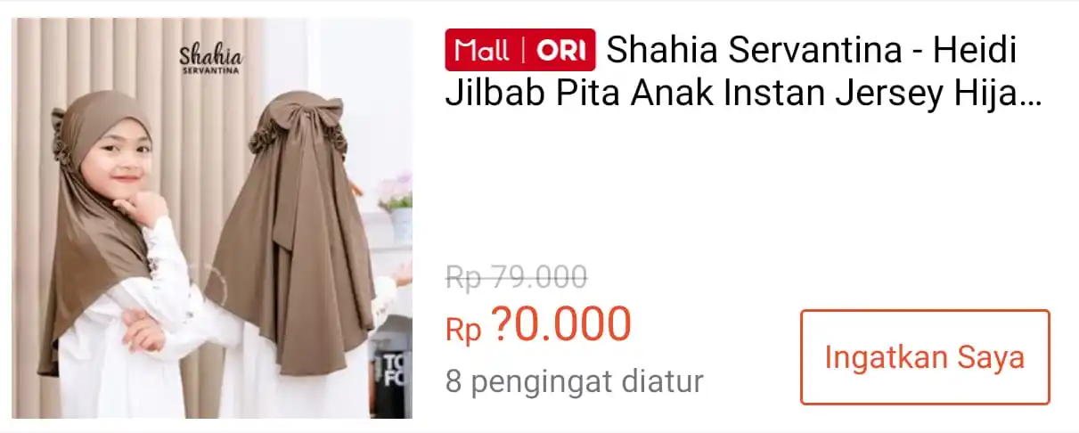 Image from SiCode Voucher + Hidden GEM Shopee: *💰Rp 10.000 || 12:00 WIB ⏰* Shahia Servantina - Heidi Jilbab Pita ...