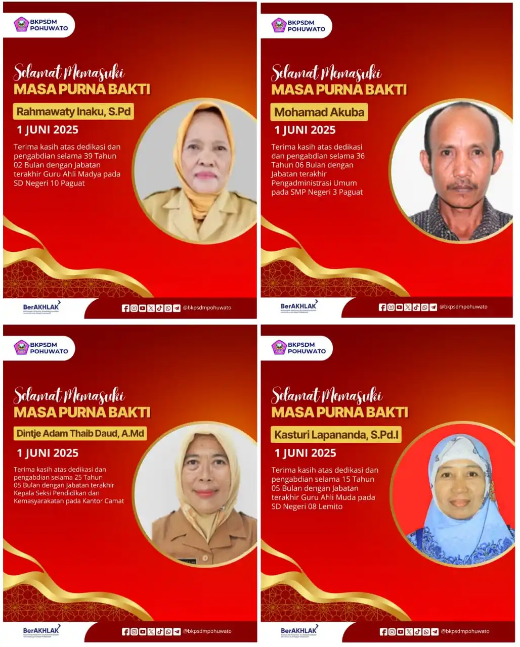Image from BKPSDM Pohuwato: Selamat Memasuki Masa Purna Bakti Bapak Ibu <a class="text-blue-500 ho...