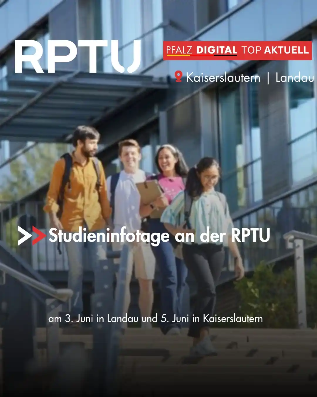 Image from Pfalz Digital: *Studieninfotage an der RPTU: am 3. Juni in Landau und 5. Juni in Kais...