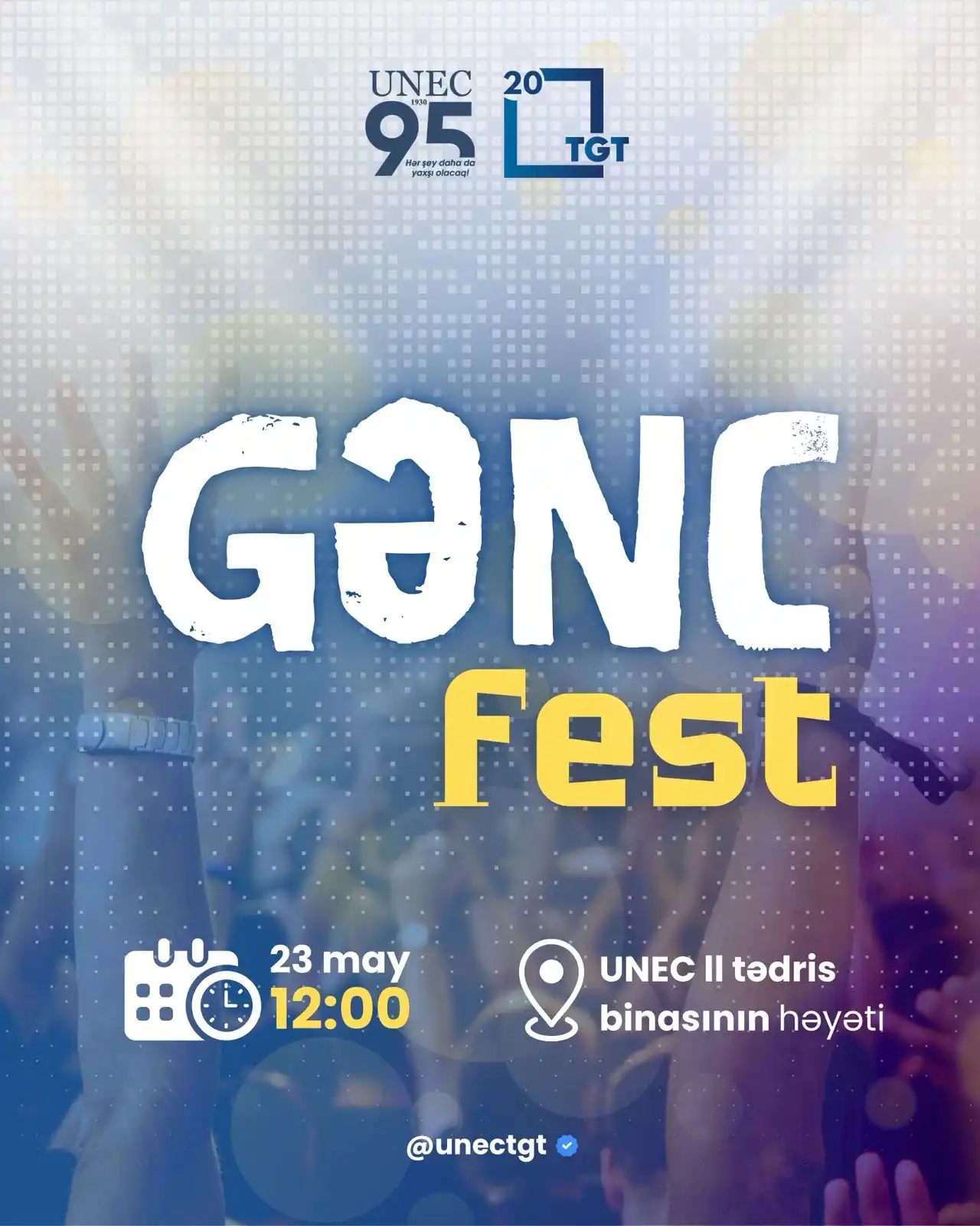 Image from UNEC Tələbə Gənclər Təşkilatı: Tələbə Gənclər Həftəsi çərçivəsində keçiriləcək *GəncFest* – sənin mey...