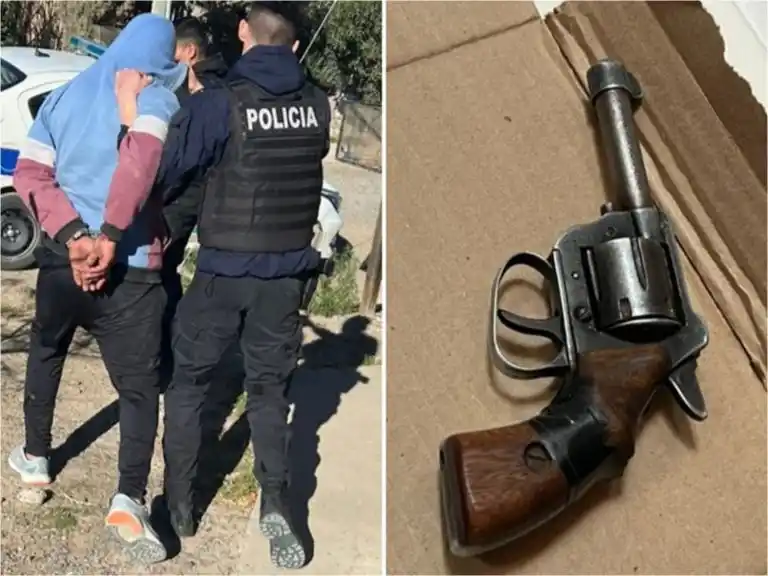 Image from Canal 12: *UN DETENIDO POR AMENAZAS Y TENENCIA ILEGAL DE ARMA DE FUEGO* 👉La P...