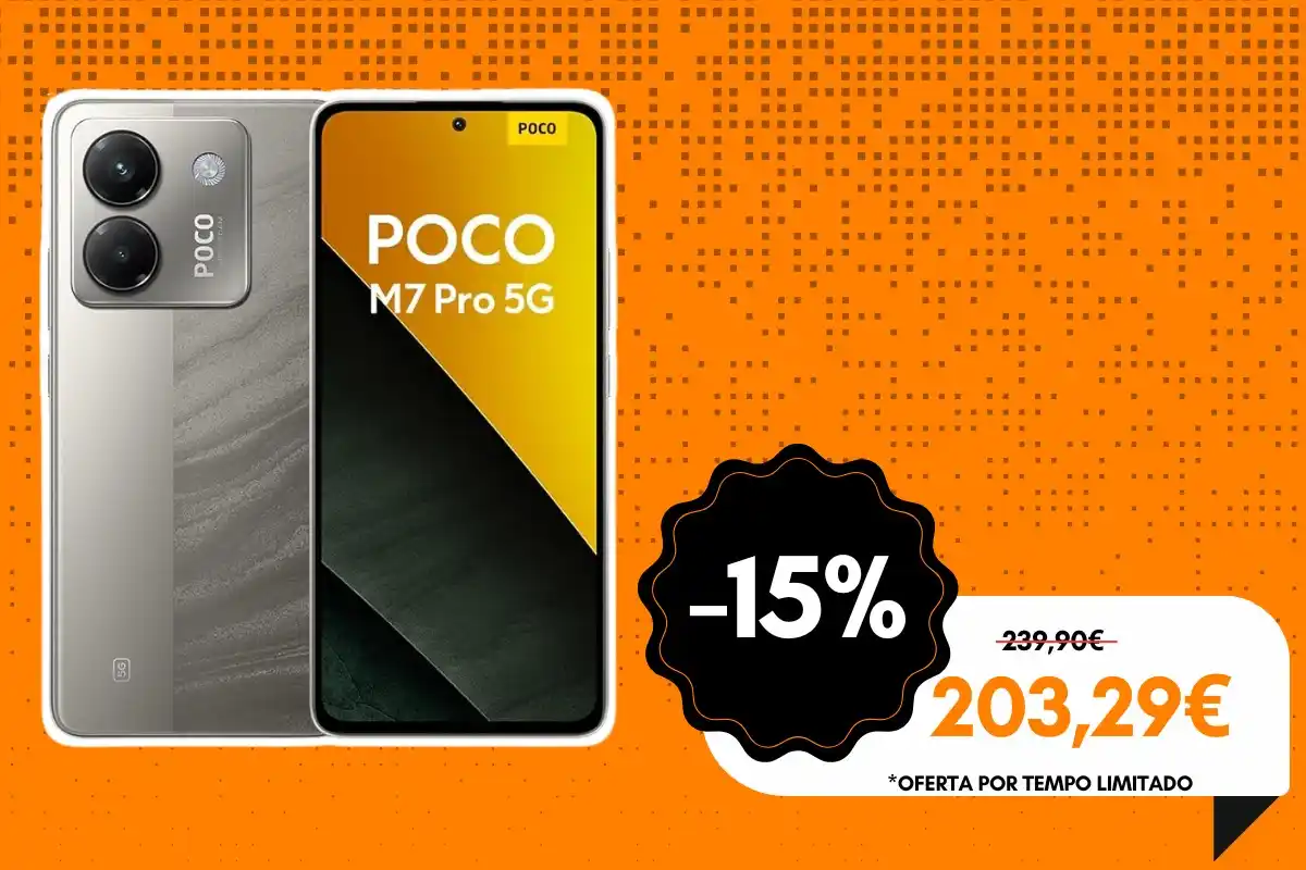 Image from 4gnews Promoções: 📱 Xiaomi POCO M7 Pro 5G – Smartphone 8+256GB, Câmara Sony 50 MP com O...