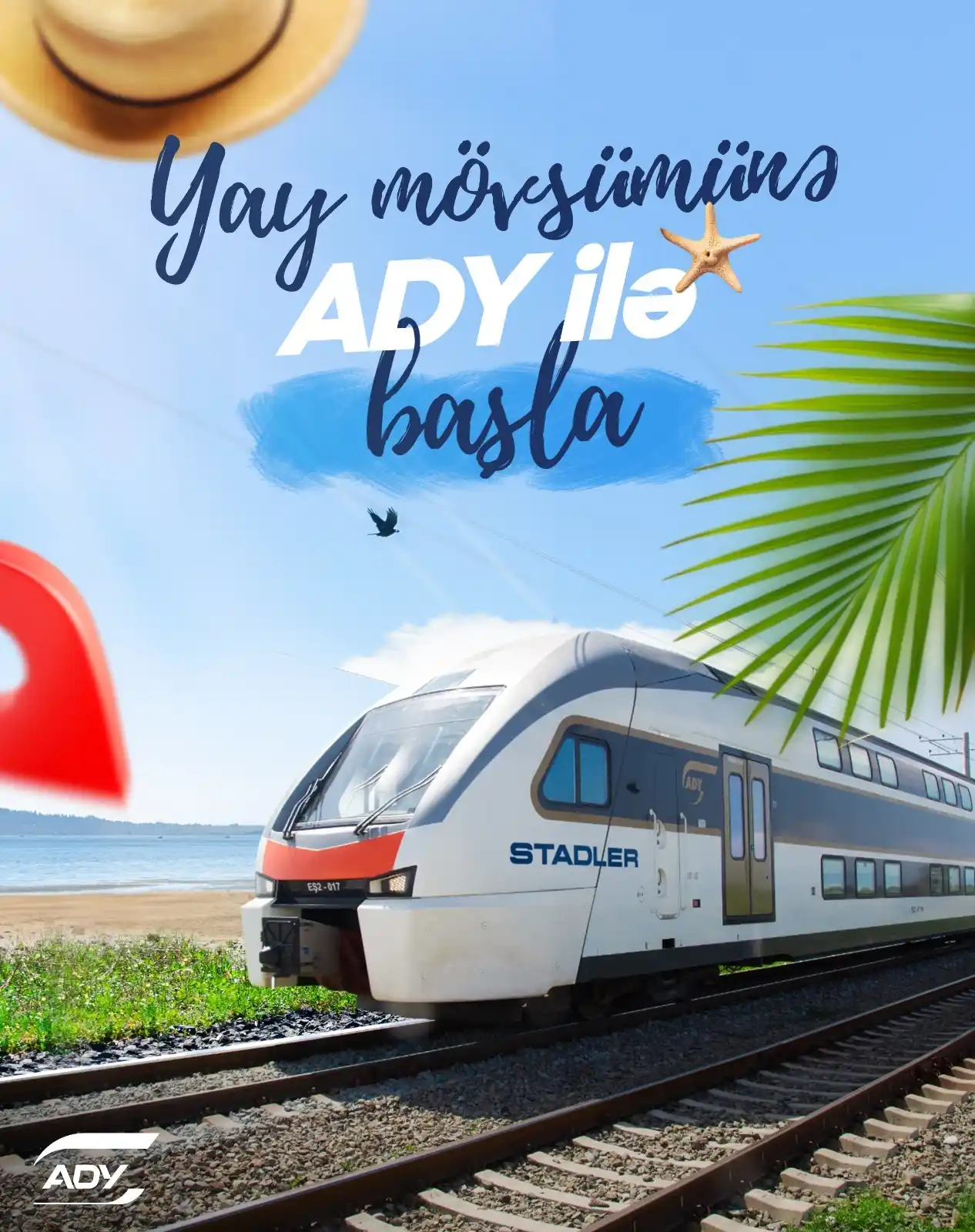 Image from Azərbaycan Dəmir Yolları - ADY: 🏖️ Yay aylarında şəhərdən uzaqlaşmağın ən asan yolu nədir? 👉 ADY qa...