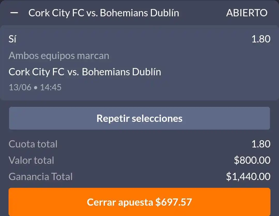 Image from JR APUESTAS DEPORTIVAS: 💣 *2° BOMBAZO DEL DIA*💣 🇮🇪 Liga de Irlanda ⚽ Cork City - Bohemia...