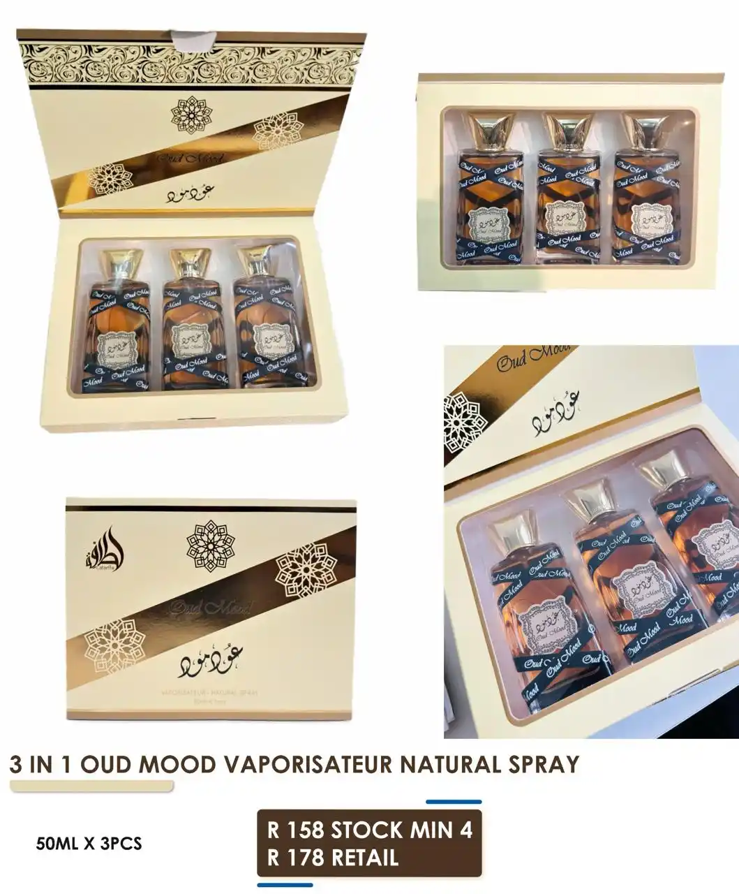 Image from BMTirkasso Mart 🛒: *3 In 1 Oud Mood Vaporisateur Natural Spray*...