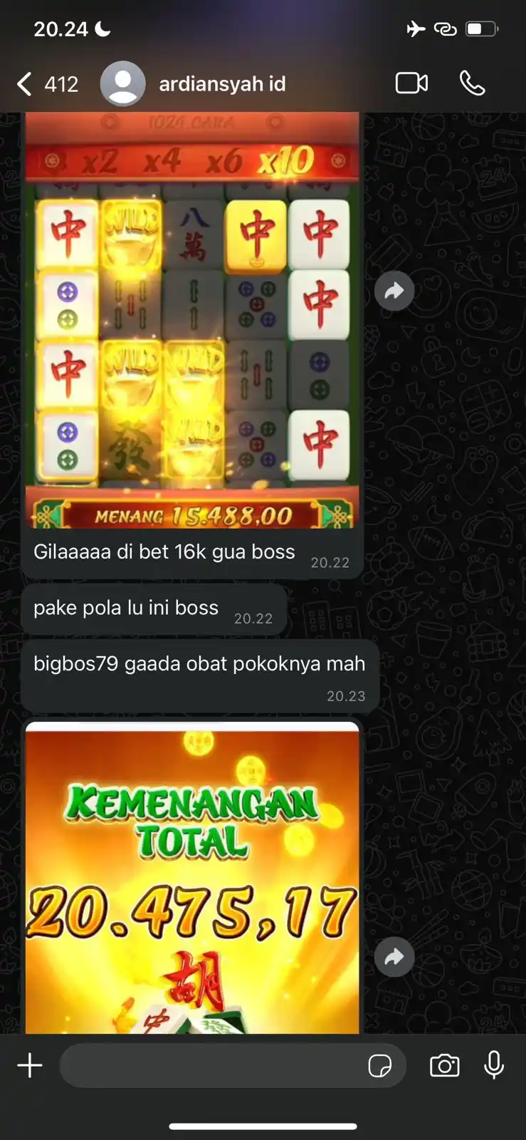 Image from Cuan Tiap Hari 🤑: Aliggg lu liat nih der meledak abis main mahjong di bigbos79 🤑 Link ...