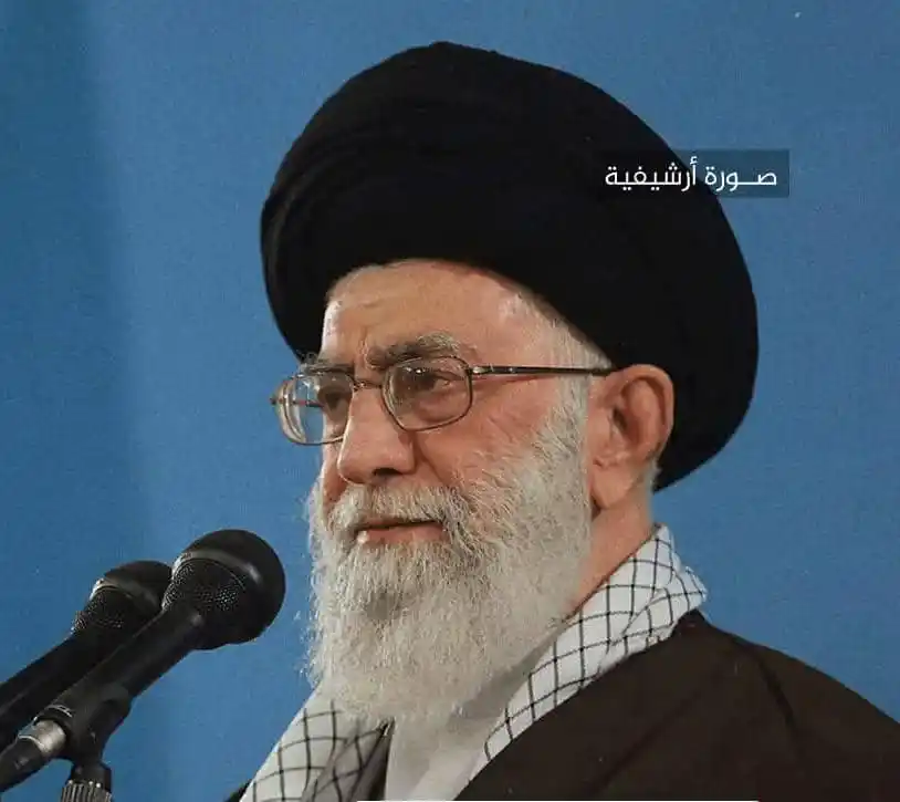 Image from قناة مـنصـور الــهادي: *المرشد الإيراني:* ------------------------------------ على الكيان ال...