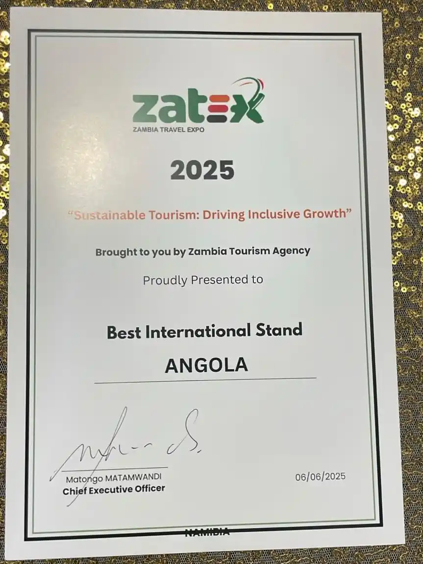 Image from Ministério do Turismo 🇦🇴: ANGOLA BRILHA NA ZATEX 2025! O país foi distinguido como Melhor Stand...