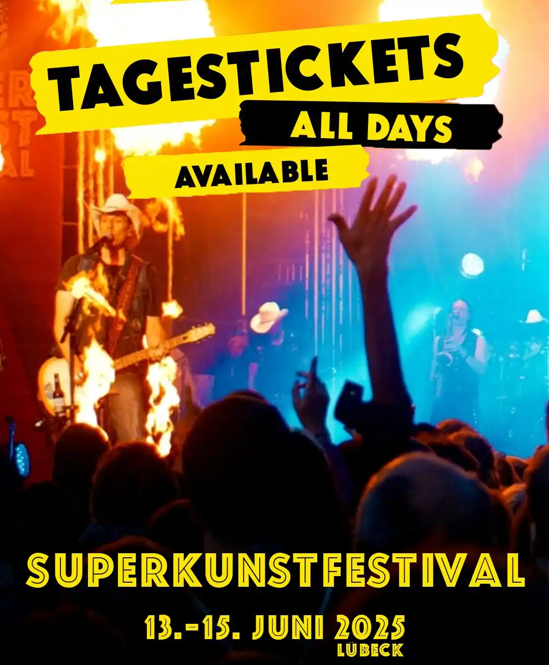 Image from Lübecker Nachrichten: _*Anzeige_ *Bock auf Festival, das mehr kann?* 🌈🎶 Das Superkunstfes...