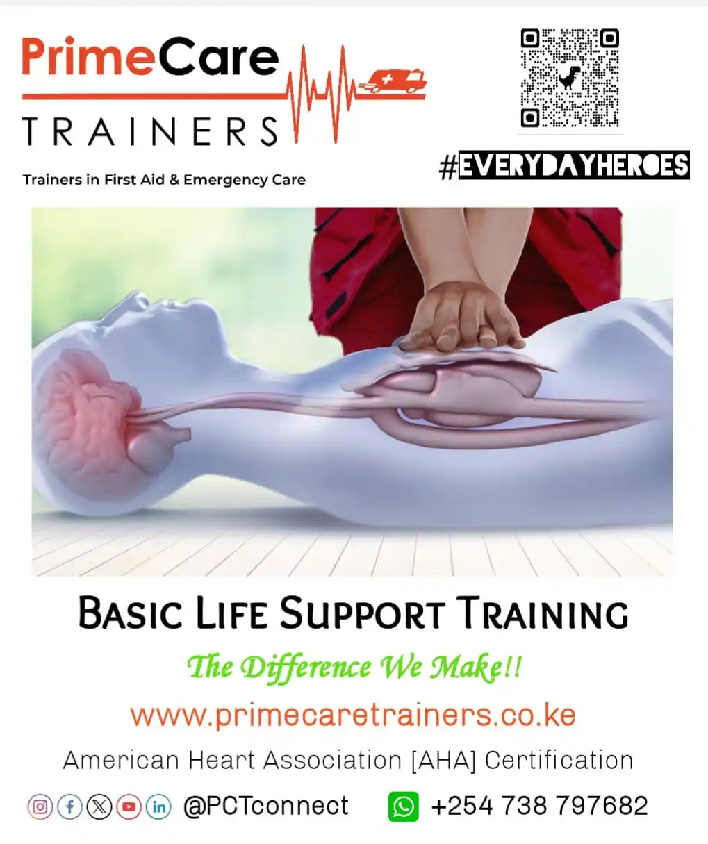 Image from Prime Care Trainers: *Basic Life Support [BLS] Training*  🗓️ Happening every week at Hadas...
