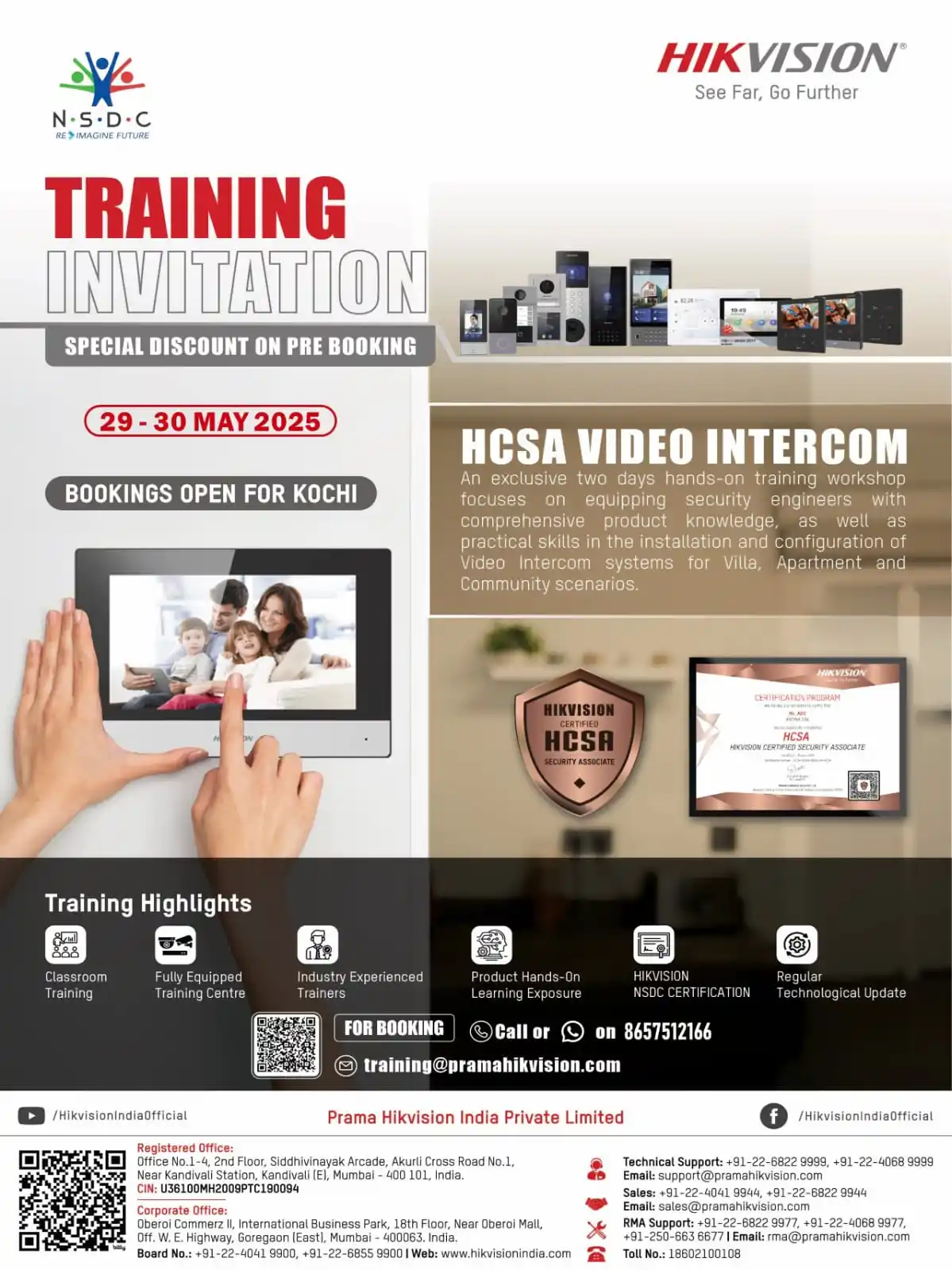 Image from HIKVISION INDIA: 📢 **Become a Certified Security Pro with Hikvision!** 🔐🎓 🚀 **...