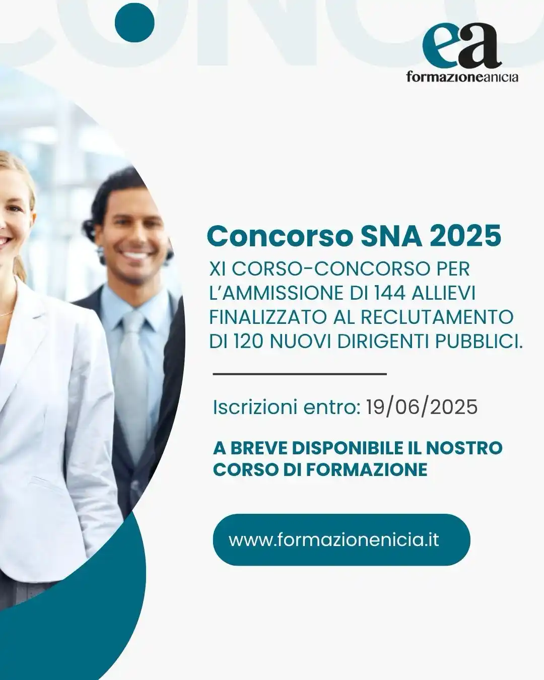 Image from Anicia Formazione: 🎯 *Concorso SNA 2025 – Preparati con Anicia Formazione!* La Scuola N...