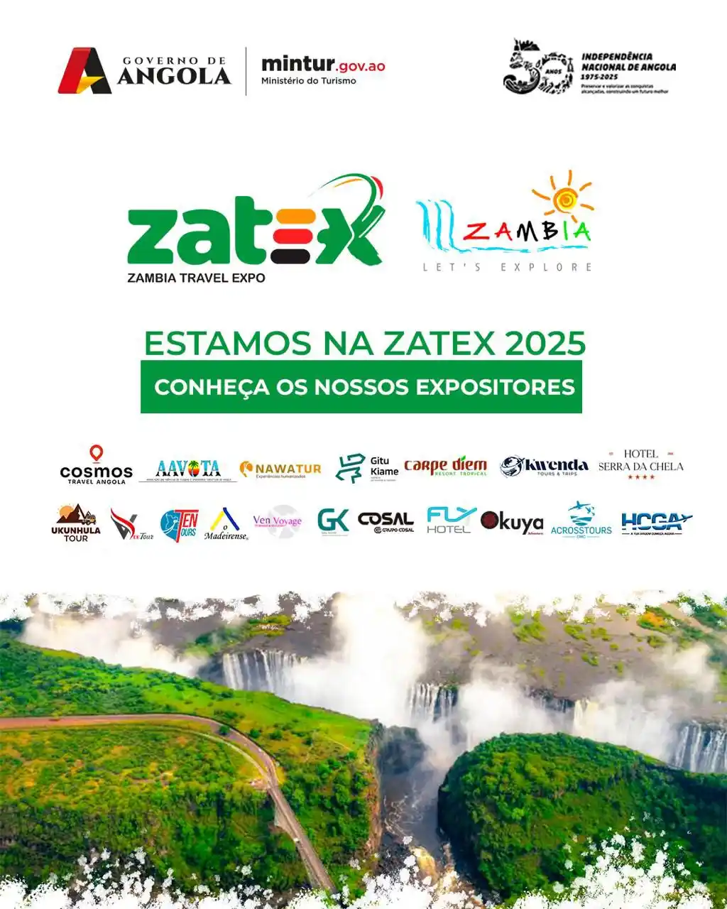 Image from Ministério do Turismo 🇦🇴: Conheça os operadores turísticos angolanos que participam na ZÂMBIA TR...