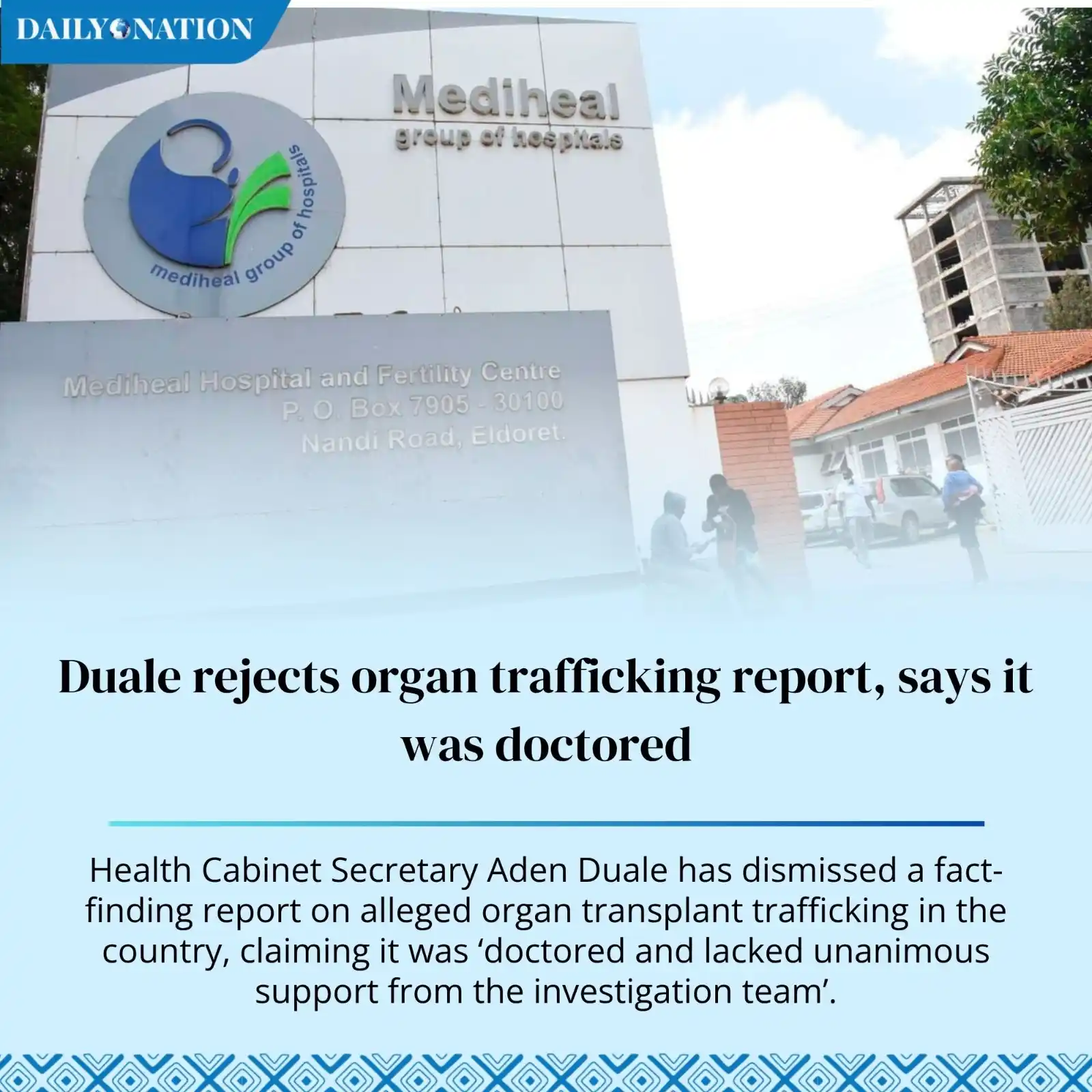 Image from Nation.Africa: Duale rejects organ trafficking report, says it was doctored <a class=...