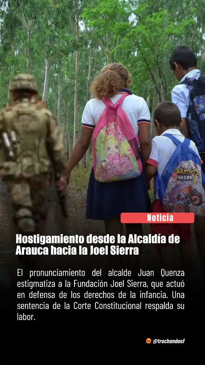 Image from Trochando Sin Fronteras: El alcalde de Arauca atribuye a la Fundación Joel Sierra la imposibili...
